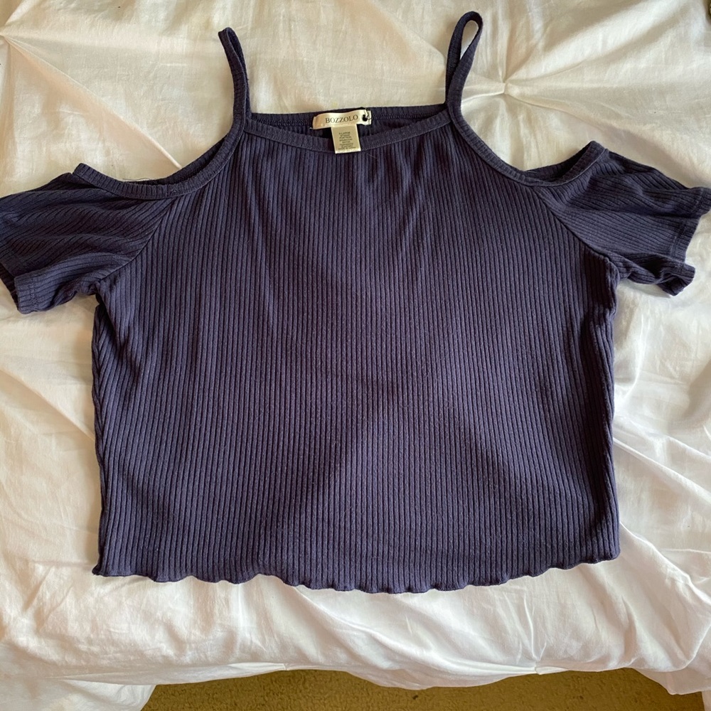 Bozzolo Navy Blue Crop Top From Tilly’s